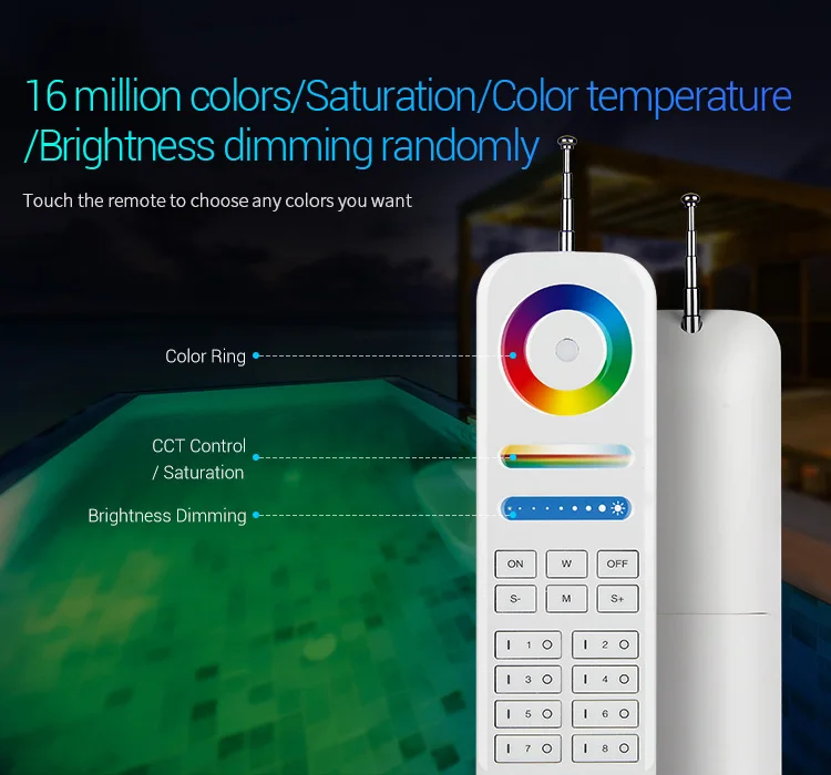 MiBOXER 9 Вт/15 Вт/27 Вт RGB+ CCT настенный подводный светильник AC12V/DC12-24V IP68 Подводный 27 Вт PAR56 Светодиодный свет бассейна; шлюз 433 МГц