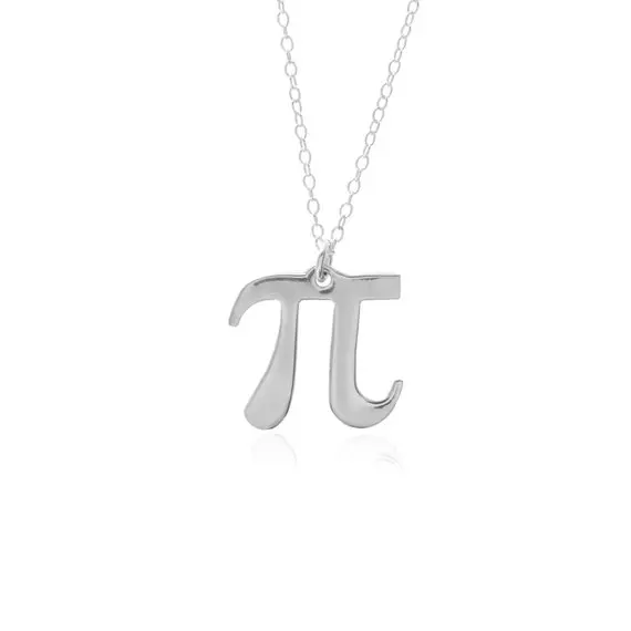 Геометрическая наука ожерелье с числом ПИ Pi 3 14 Math sign символ Пи математик