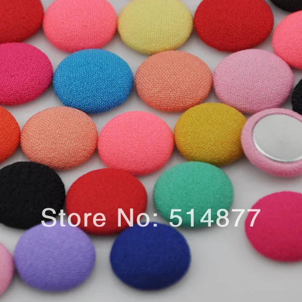 Круглые тканевые пуговицы с плоской задней поверхностью 13 мм 50/100 шт. как