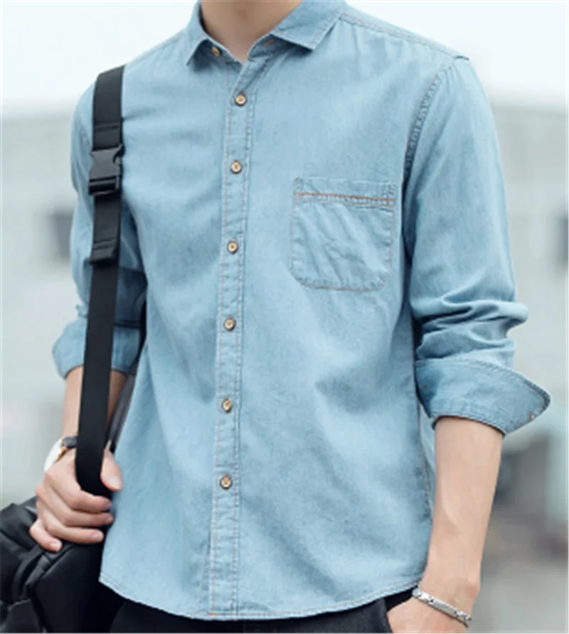 Новинка Мужская джинсовая куртка на пуговицах осень и весну Мужской Топ пальто