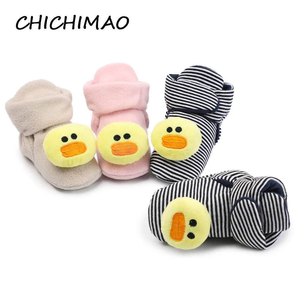 CHICHIMAO/Милая зимняя детская обувь с мягкой подошвой для новорожденных девочек и