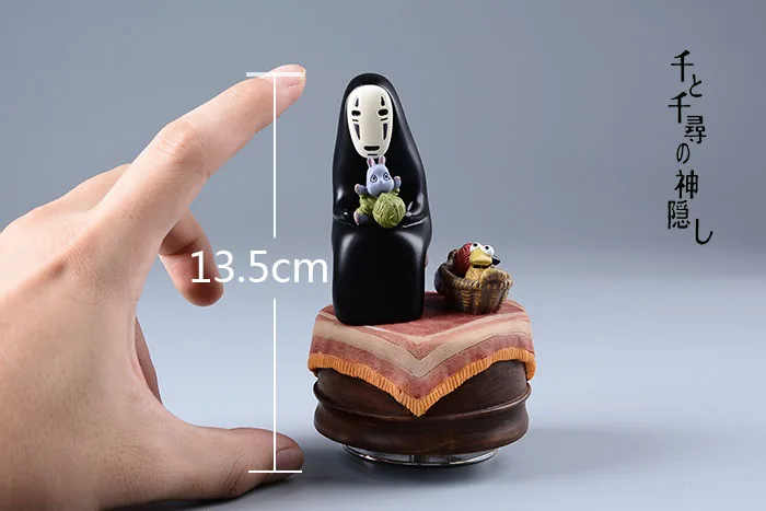 Вращающаяся музыкальная шкатулка Hayao miyazaki spirited away no face|box yellow|music box newsbox cup |