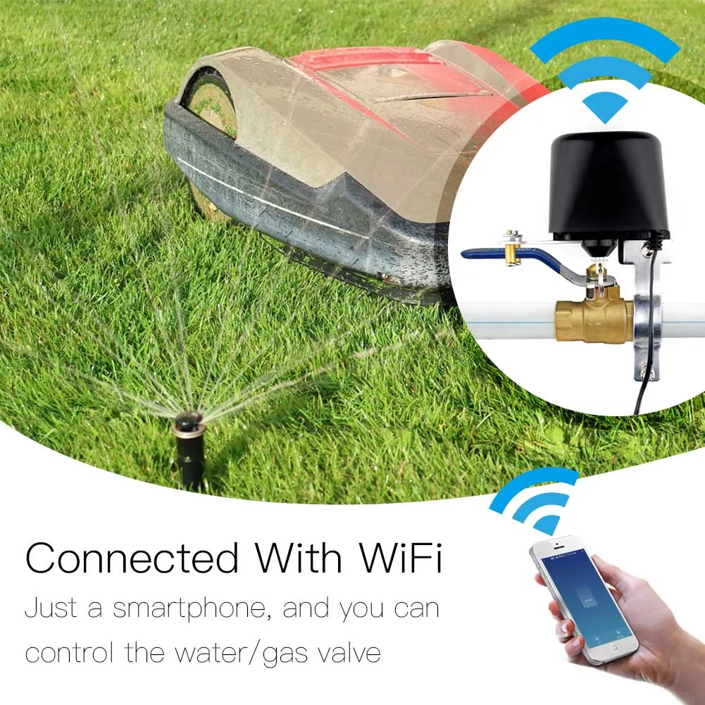 Умный водяной клапан с Wi Fi домашняя система автоматизации управления для газа
