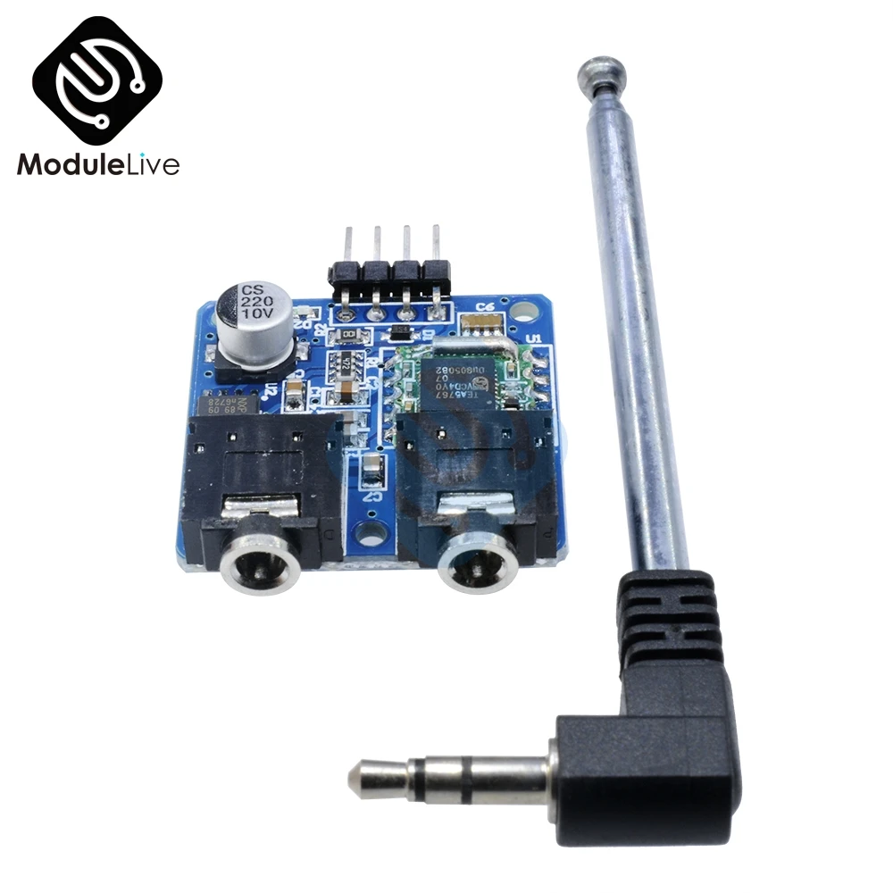 TEA5767 FM стерео радио модуль для Arduino 76 108 МГц с бесплатной кабельной антенной|Детали