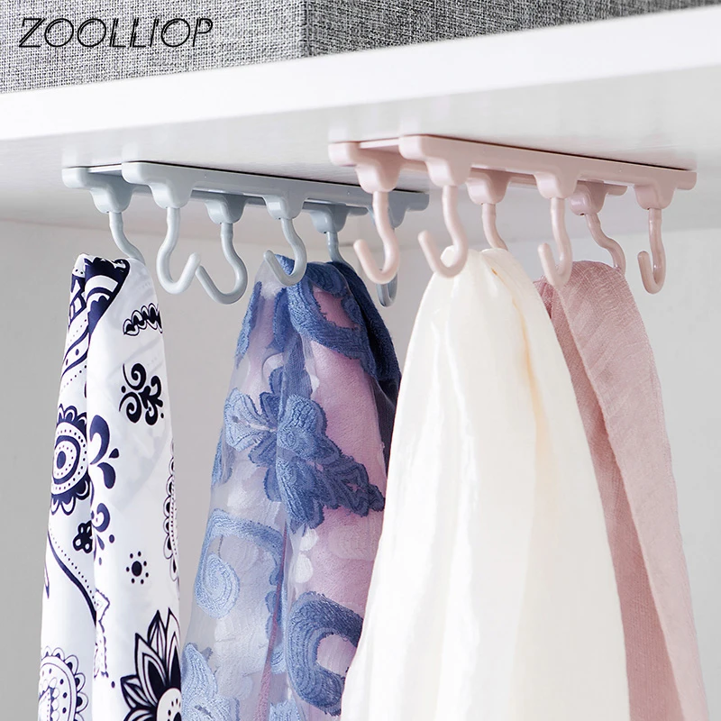 Кухонный шкаф 6 крючков органайзер кладовая нагрудные инструменты вешалка для