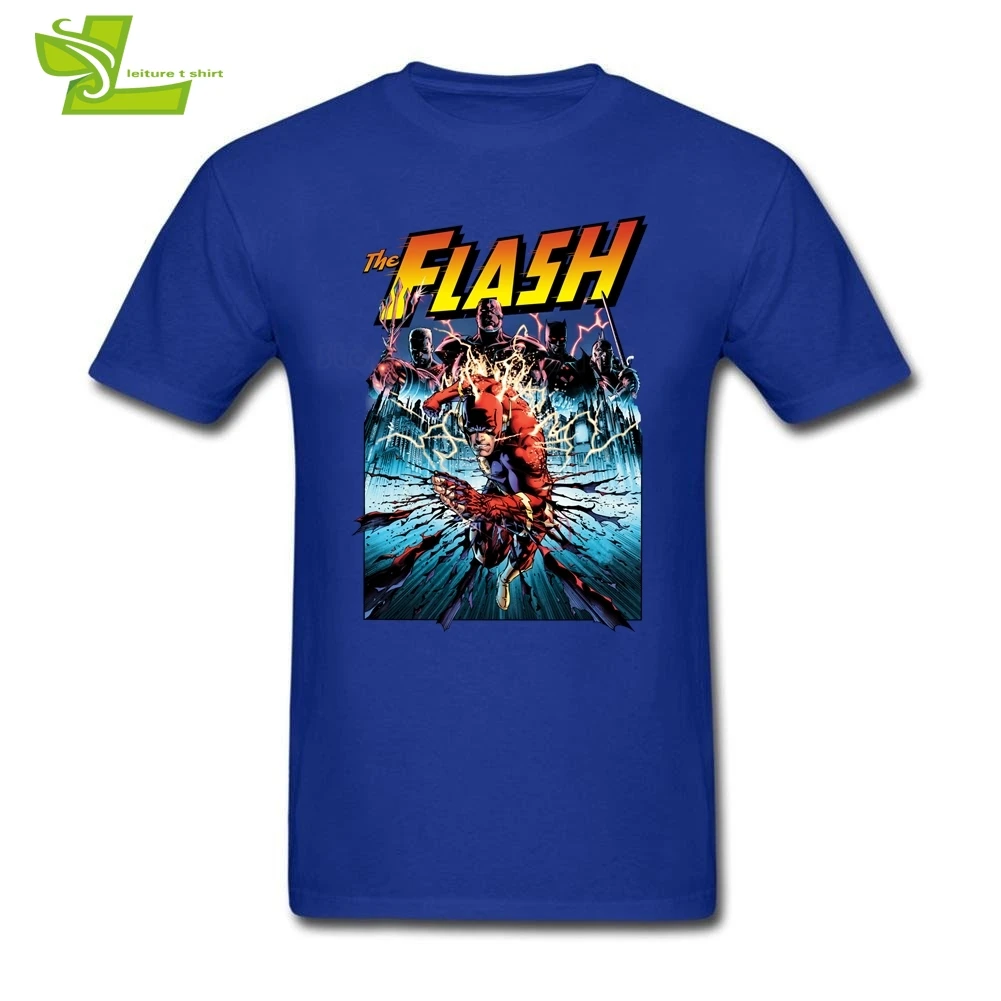 Мужская футболка в стиле комиксов Flash Shreds повседневные классические топы мужская