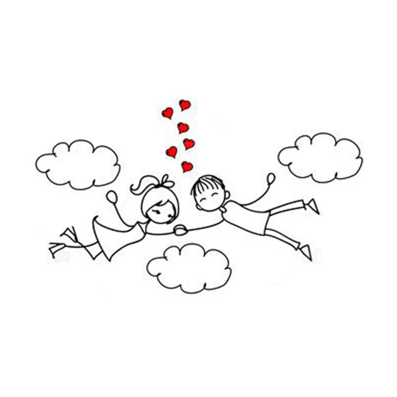 Фон для скрапбукинга Love Boy Girl Cloud с металлическими вырубками новинка 2019|Вырубные