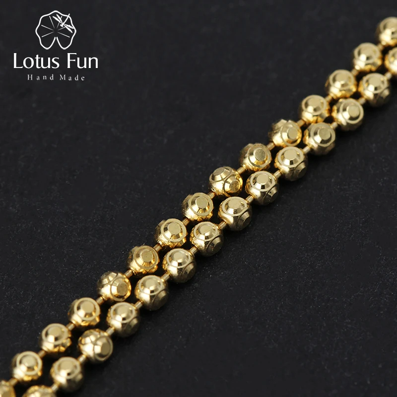 Lotus Fun реальные 925 серебро ручной работы Ювелирные украшения Одежда высшего качества новые Дизайн Цепочки и ожерелья Цепь для Для женщин Кольер Acessórios