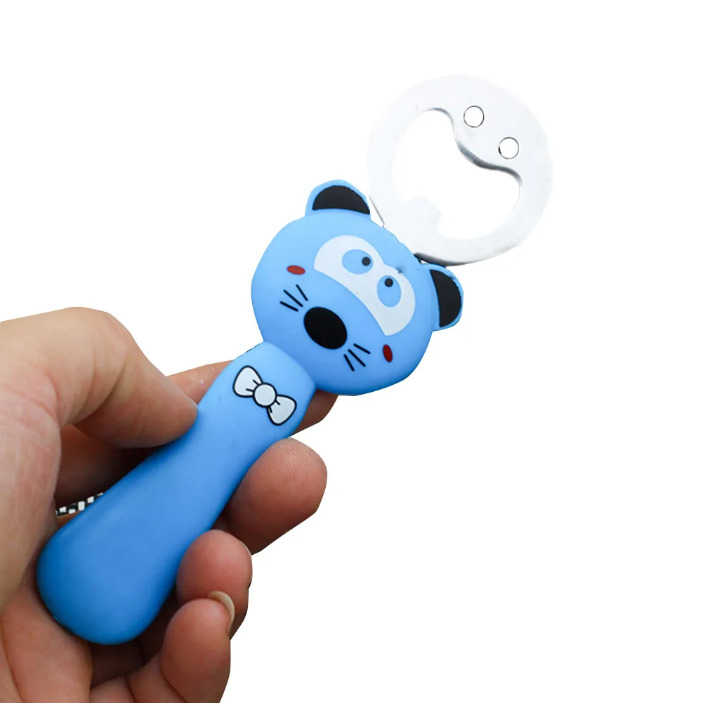 4 шт. мультфильм открывалка для бутылок пива с ручкой Творческий улыбающееся лицо