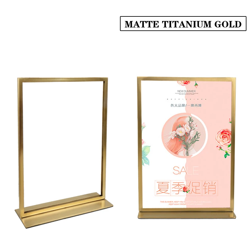 2 шт. A4 двухсторонний дисплей для рекламы настольного компьютера стойка меню