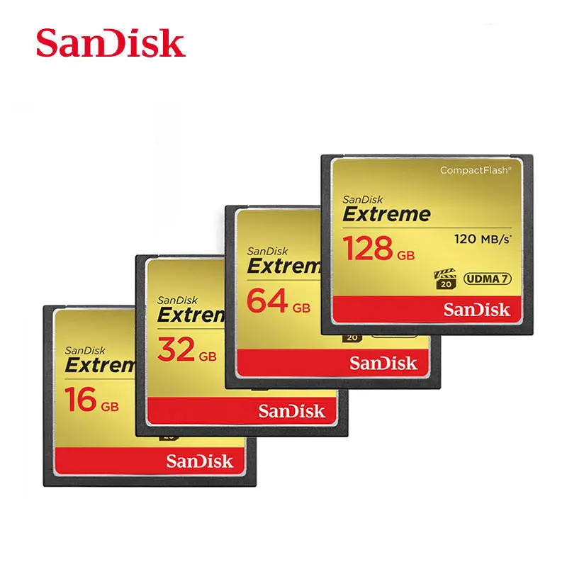 Sandisk компактная флэш карта памяти CF 32 гб 64 128 800X высокоскоростная подходит для