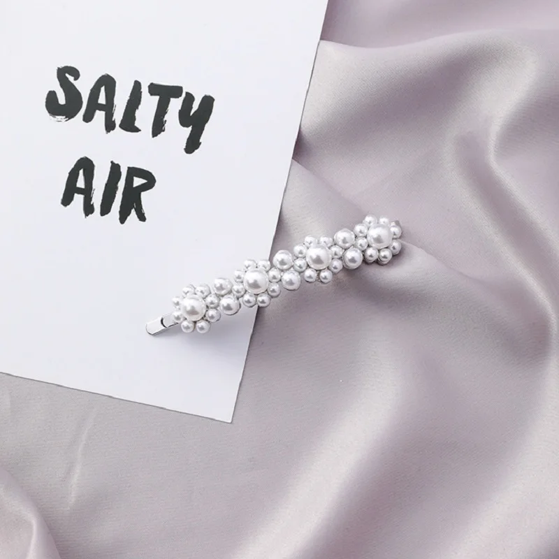 2019 Мода брелок жемчужная заколка для волос Корейский темперамент классический