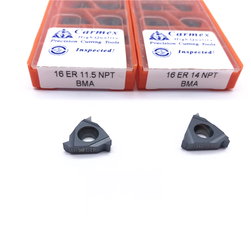 10 шт. Carmex 16ER 11.5NPT 14NPT 18NPT BMA карбидные вставки токарный станок с ЧПУ режущие