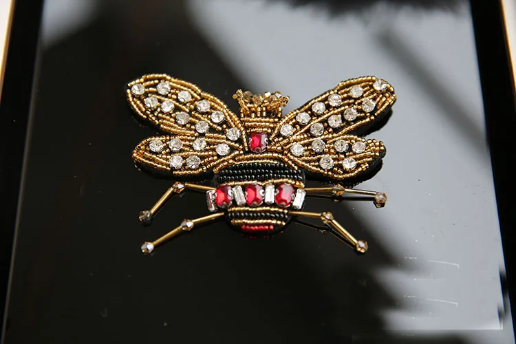 Золотая Цикада зомби 5 20 см в ширину змейка насекомые блестки стразы бусины