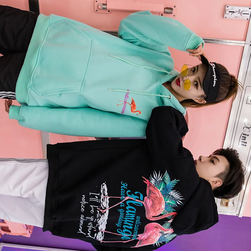 SLOUPPG/осенне зимний пуловер в стиле Харадзюку для пары худи с оригинальным принтом