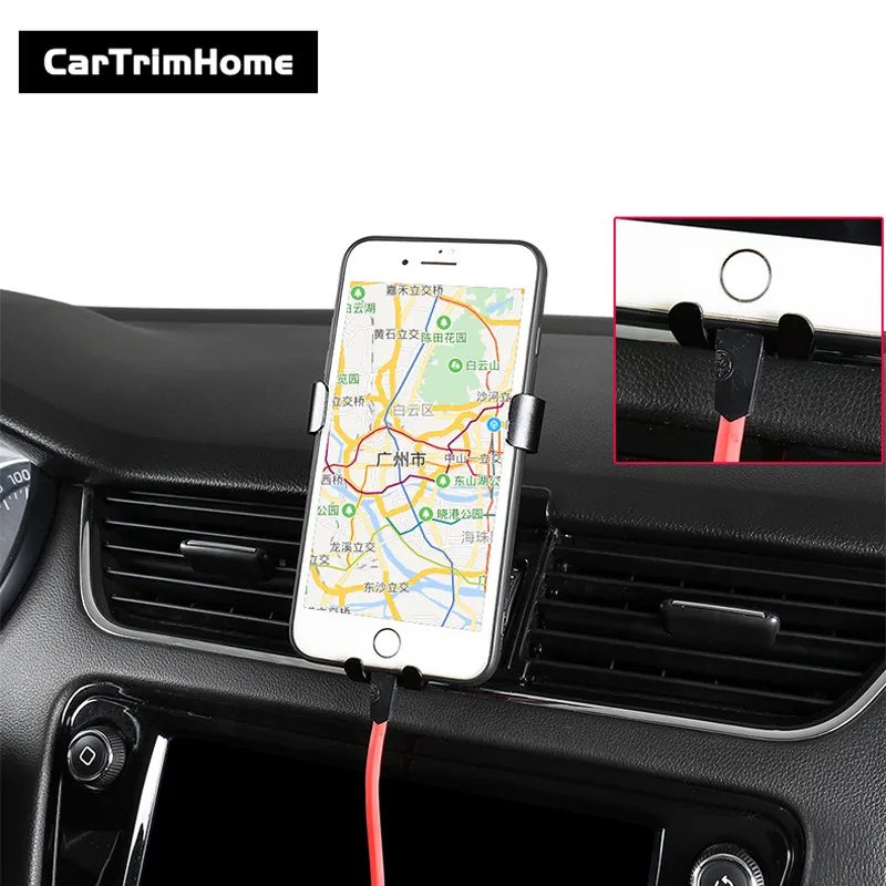 

Phone Holder For koda Octavia MK3 Mobile Cell Phone Holder Octavia Accessories Car Air Vent Stand interior trims