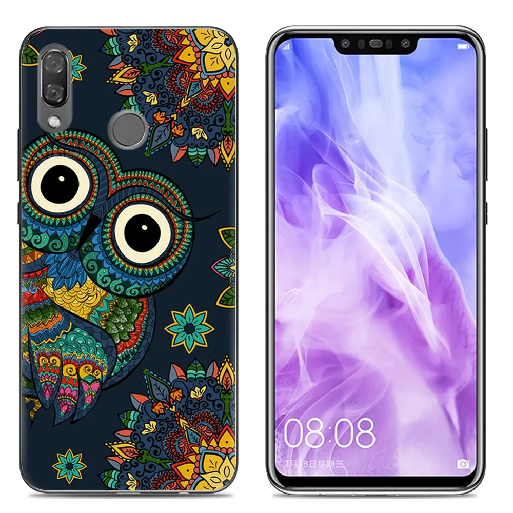 New Arrival Phone case For Huawei Nova 3 6.3-inch Fashion Design Art Painted TPU Soft Case Back Cover Shell |