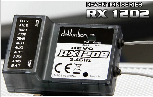 Walkera RX1202 12-канальный приемник 2 4 ГГц Devention DEVO 12S F12E передатчик RX 1202 | Игрушки и хобби
