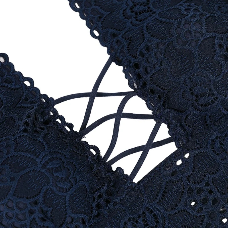 Сексуальное кружевное платье с поперечным Ремешком полые бюстгальтер нижнее