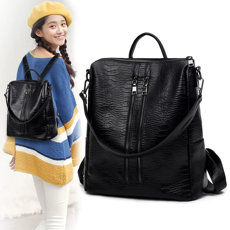 Новое поступление женские рюкзаки в стиле преппи из искусственной кожи модные