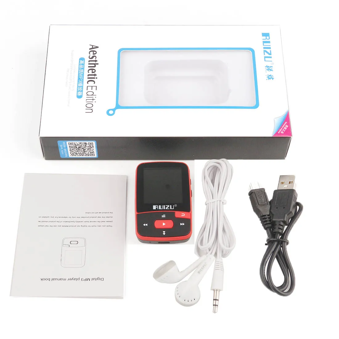 Мини mp3 плеер Ruizi X50 Bluetooth Музыка Mp 3 с радио спорт аудио цифровой Hi Fi экран Fm Flac Usb