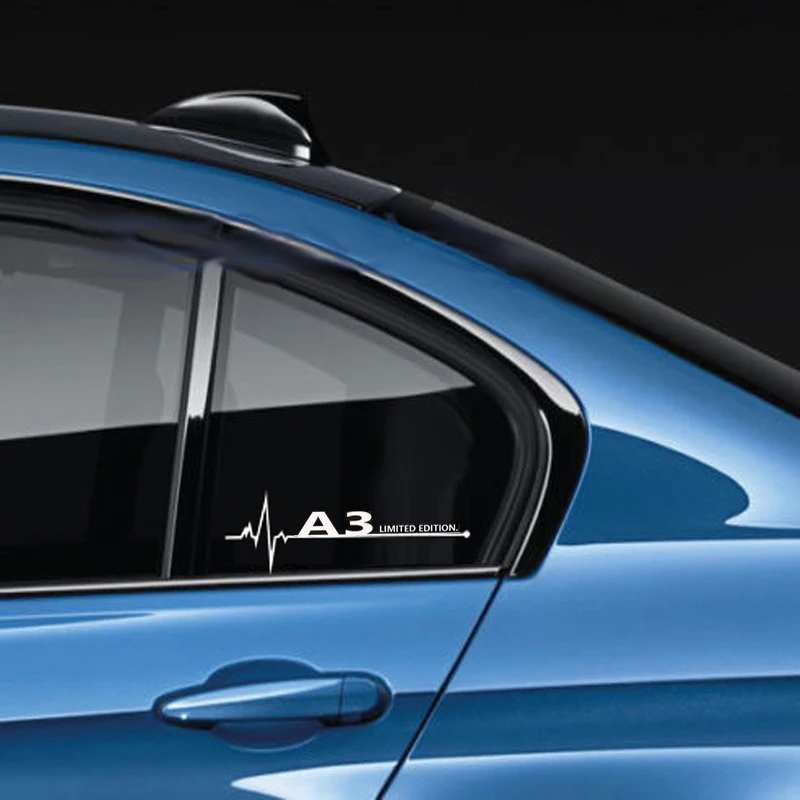 2 шт./лот декоративные наклейки на автомобильные окна для AUDI sline A3 A4 A5 A6 A7 A8