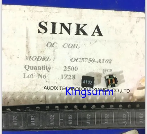 Индуктор общего режима SINKA SMD 10 шт. OC5750 A102 A102|choke coil|common mode inductorcommon choke |