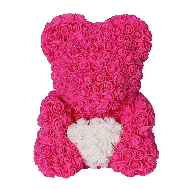 Горячая Распродажа, искусственное свадебное украшение в виде розового медведя, Подарочная коробка на День святого Валентина, подарок на день рождения, Прямая поставка с фабрики - Цвет: same as the picture