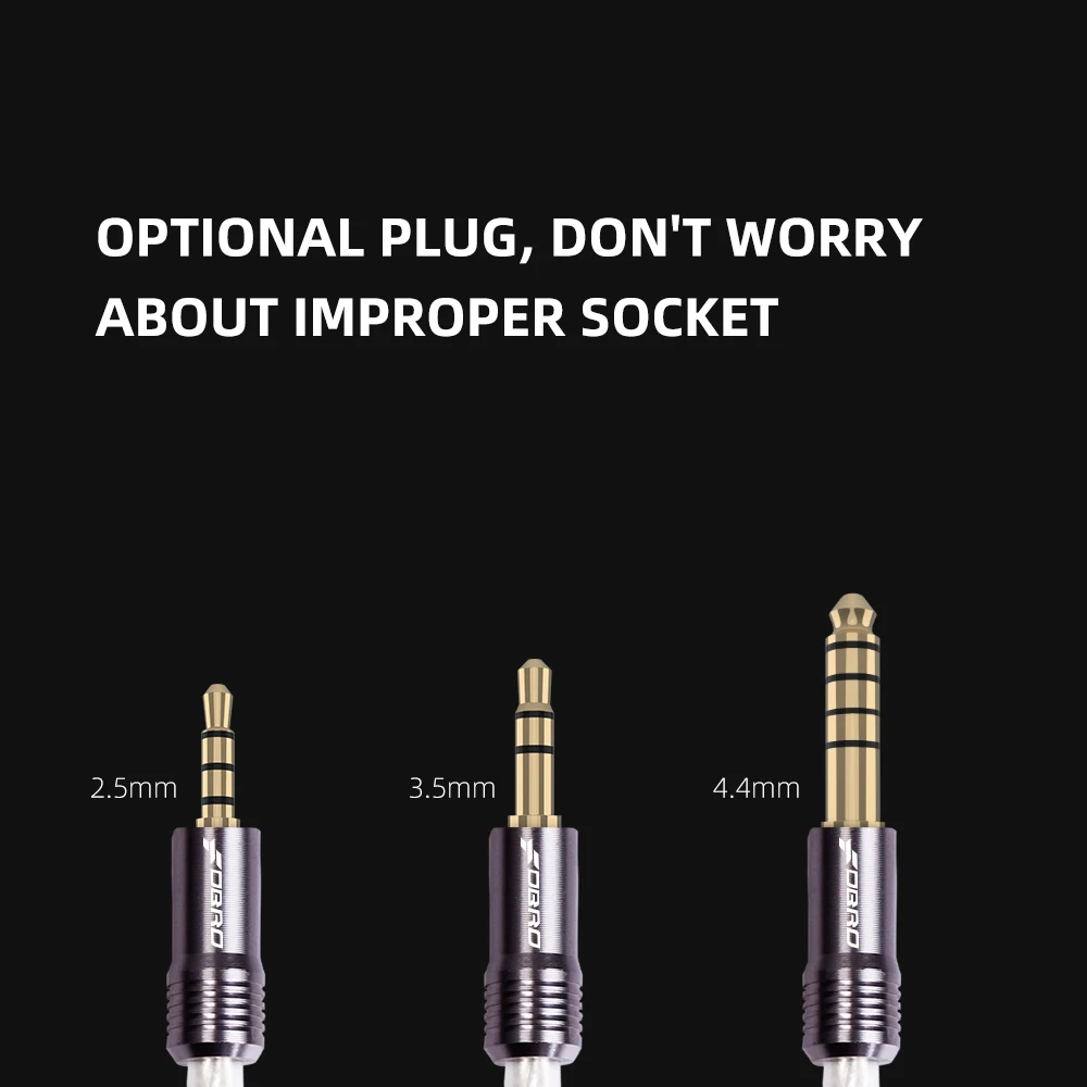 Кабель FDBRO 2 5/3 5/4 4 мм сбалансированный IE80 MMCX 2Pin A2DC IM 8 ядер мини посеребренный