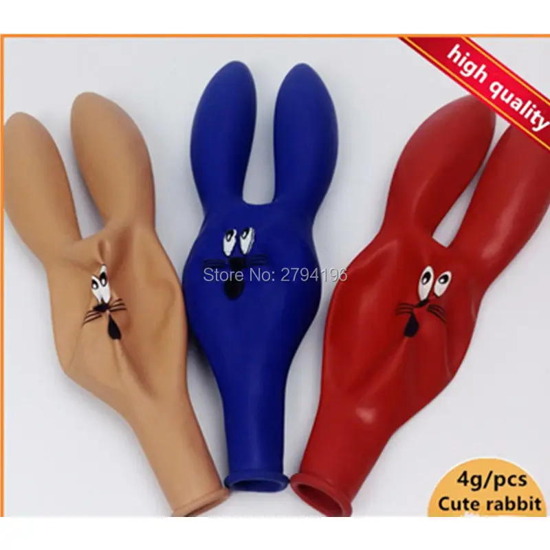 5 шт./10 шт. надувные шарики с милым кроликом и смайликом на день рождения для