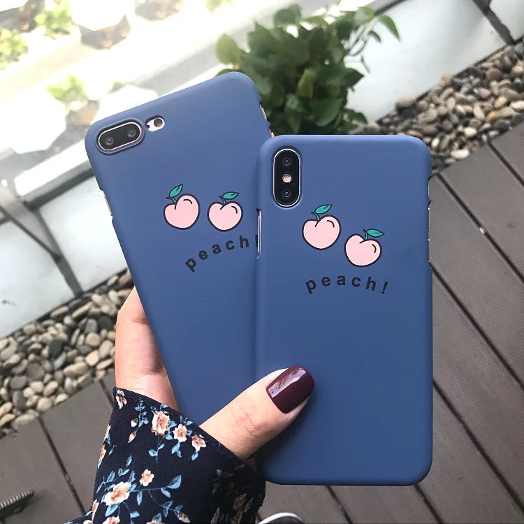 Чехол для iphone 6 7 8 X чехлы XS 5 S 6s 7Plus 8Plus чехол 11 pro ТПУ синий персиковый друзей Apple |