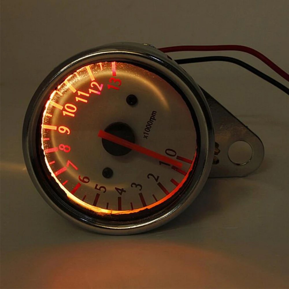 Универсальный 13000 об/мин скутер мотоцикл Аналоговый тахометр Gauge12v мотоциклетные
