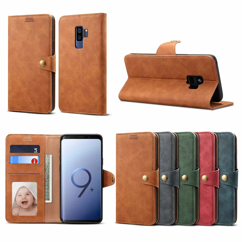 

2018 чехол из искусственной кожи для Samsung Galaxy s9 Роскошный чехол-книжка с подставкой Магнитный чехол-кошелек для Samsung Galaxy S9 Plus чехлы для телефон...