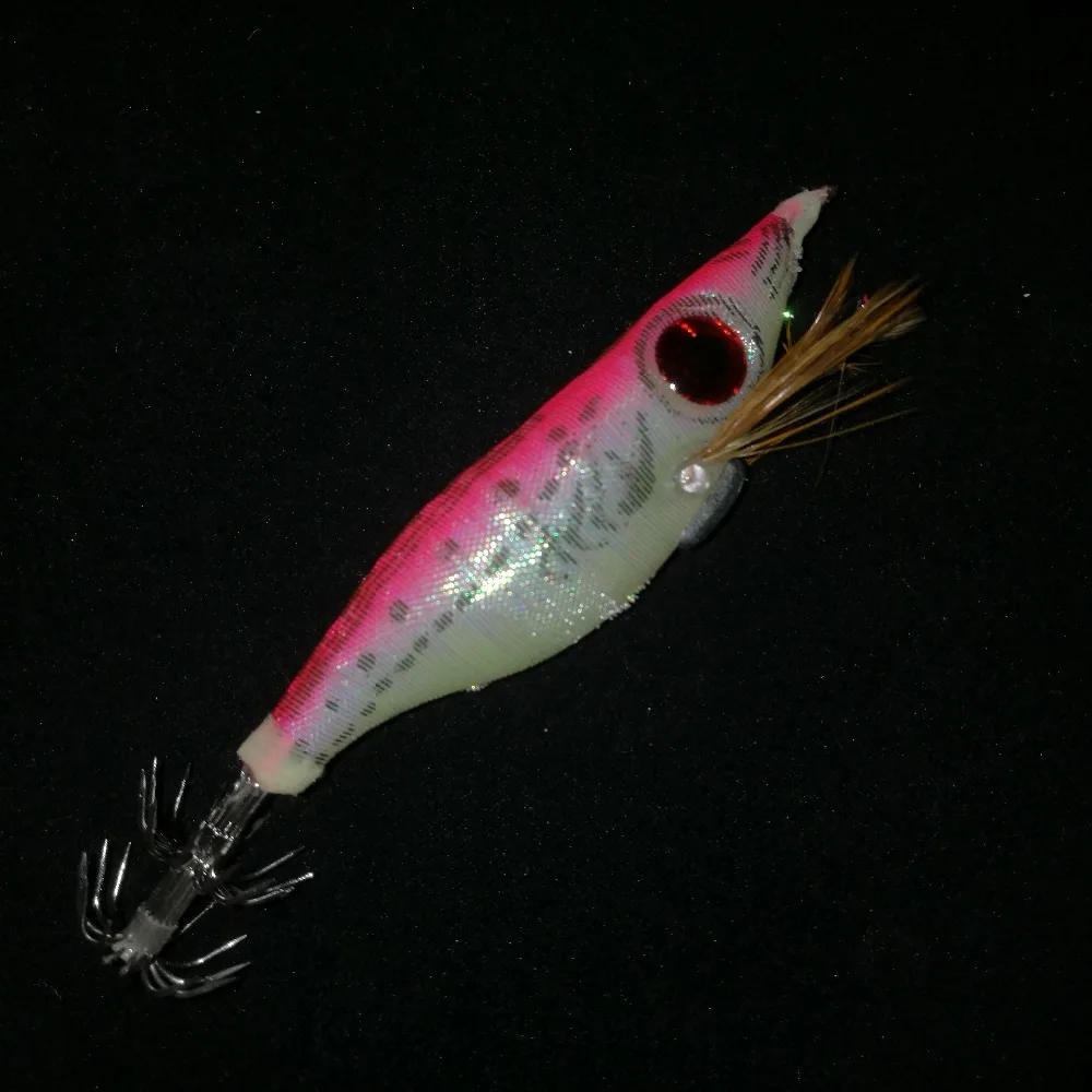 5 шт. светящийся крючок в виде кальмара креветки рыболовный прикорм Кальмаров