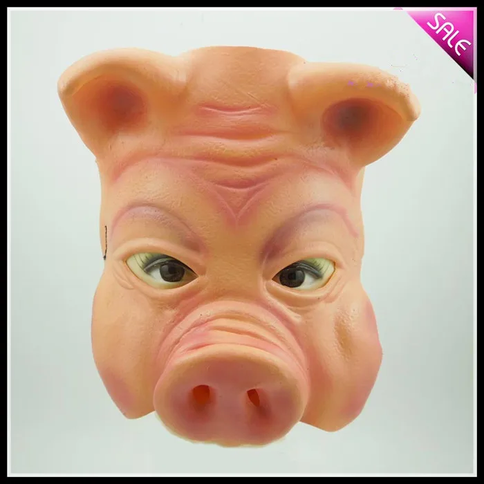 Free shipping Halloween Cosplay Party Funny Pig Face Mask Costume Ball supplies Nose Half size in stock | Дом и сад