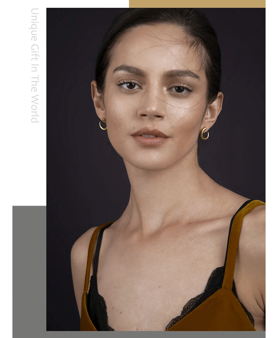 Enfashion панковские серьги-гвоздики из нержавеющей стали золотого цвета серьги геометрические серьги в виде зуба для женщин Трендовое ювелирное изделие EB171041