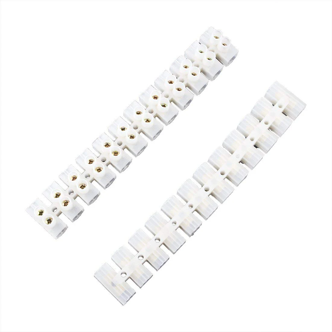 SHGO-5pcs 380V 400V 60A двойная строка дорожка 12 позиций Винтовые клеммы Электрический