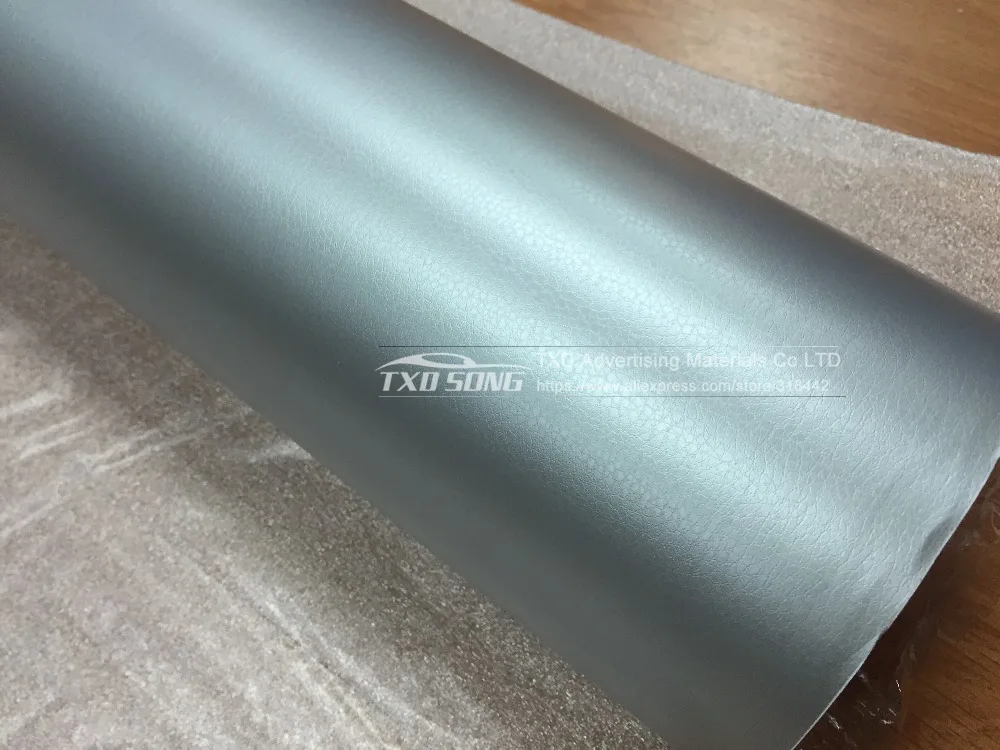 Серебряный кожаный рисунок ПВХ клейкая пленка для украшения автомобиля