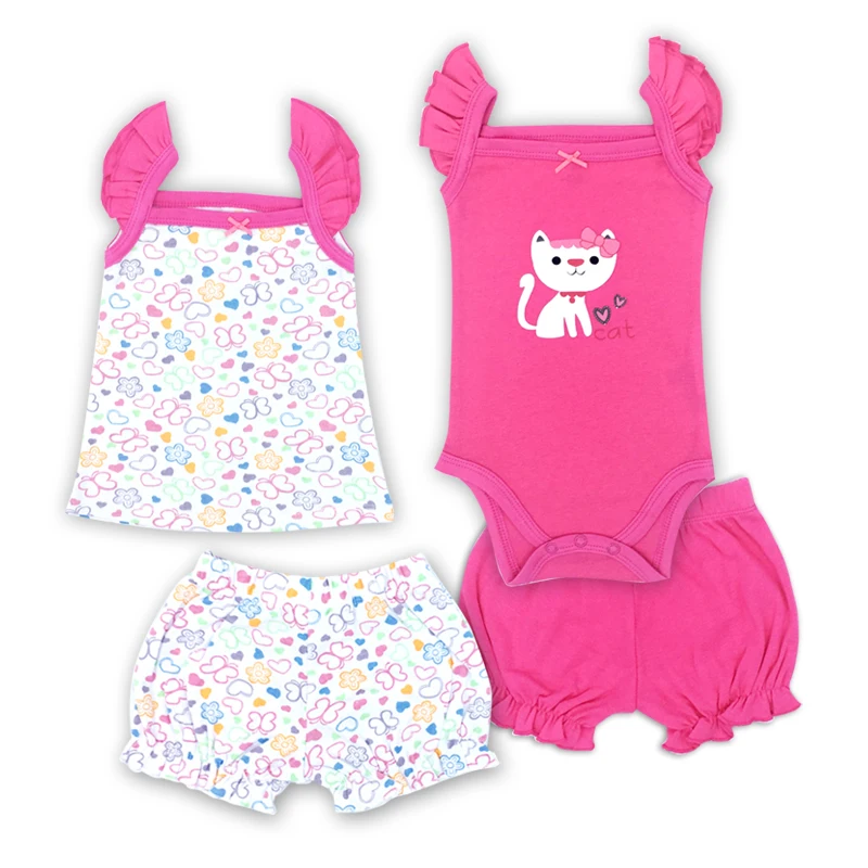 Fashion 2021Summer short sleeve baby sets for girl clothes 100% cotton girls boys Toddler clothing | Детская одежда и обувь
