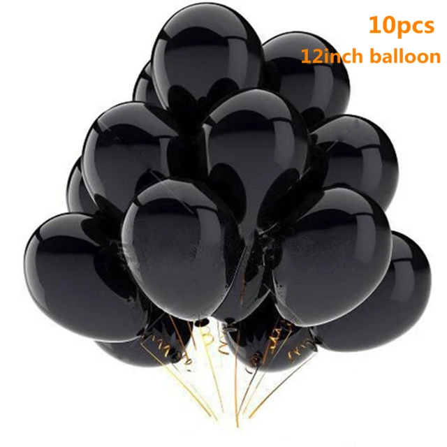 10pcs Black Золотая черная звезда сердце фольгированные шарики для свадебного украшения гелиевый воздушный шар "Конфетти" С Днем Рождения украшения для детской вечеринки - Цвет: 10pcs Black