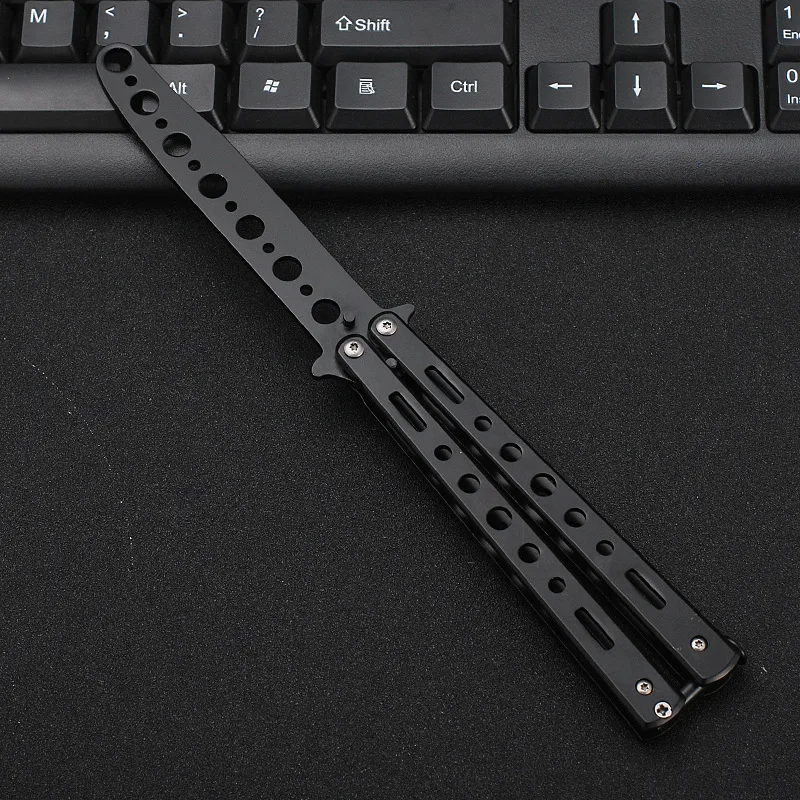 Складной нож из нержавеющей стали s Balisong тренировочный нож бабочка стиль тупое лезвие нож cs go инструменты для подарка