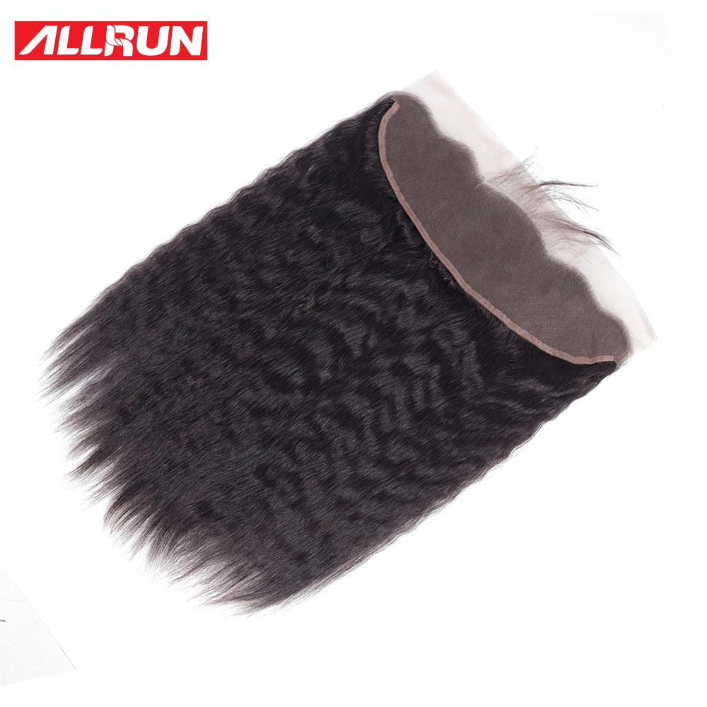 Allrun перуанские кудрявые прямые 2/3 пучков с закрытием человеческих волос пучки