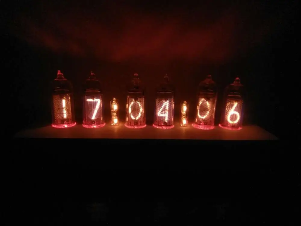 Zirrfa 5V 1A электронный DIY kit in14 Nixie трубка цифровой светодиодный Подарочная плата с часами комплект PCBA, без трубок