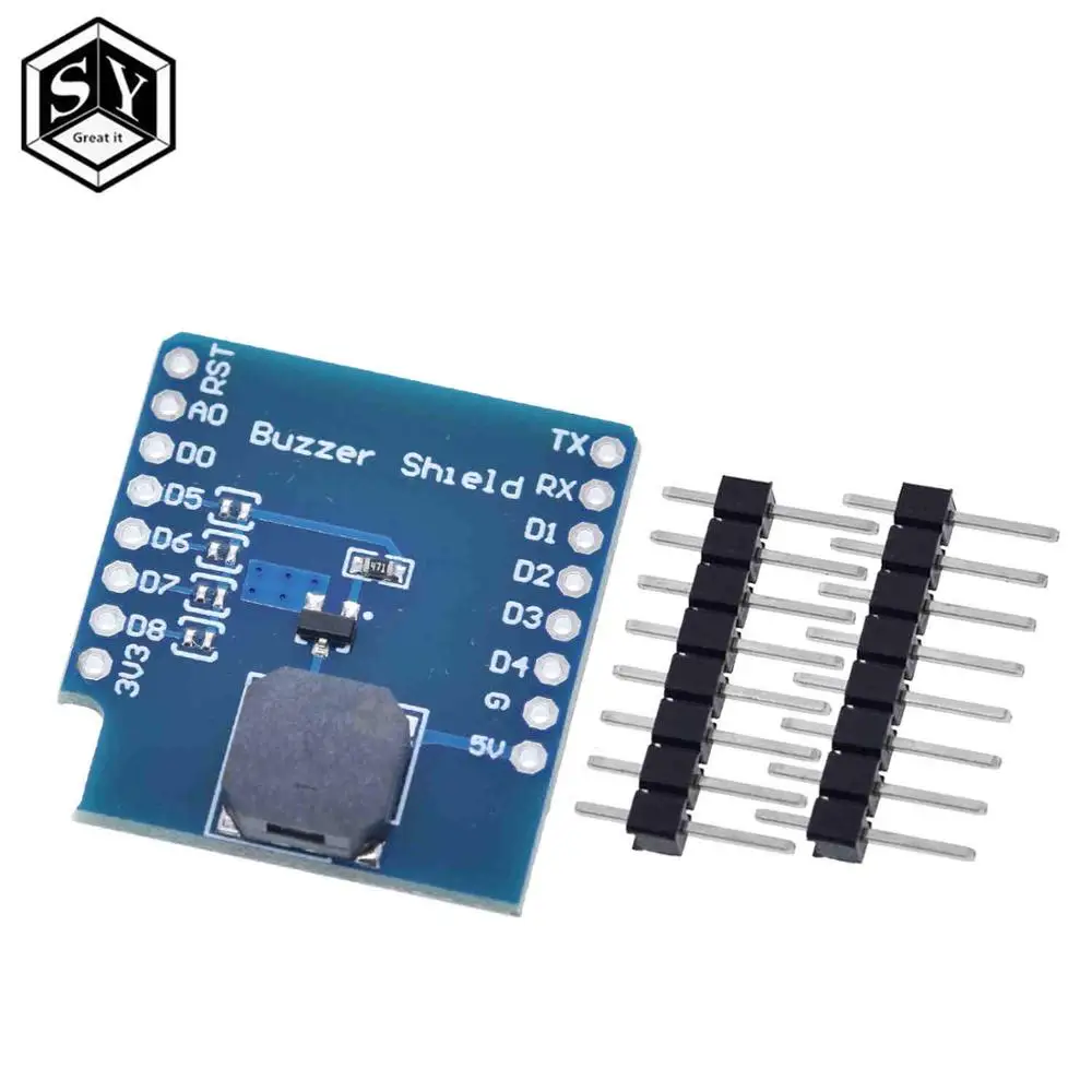 1 шт. Great IT Buzzer Shield V1.0.0 для WEMOS D1 mini|sound module|vehicle sensorvehicle detection sensor |