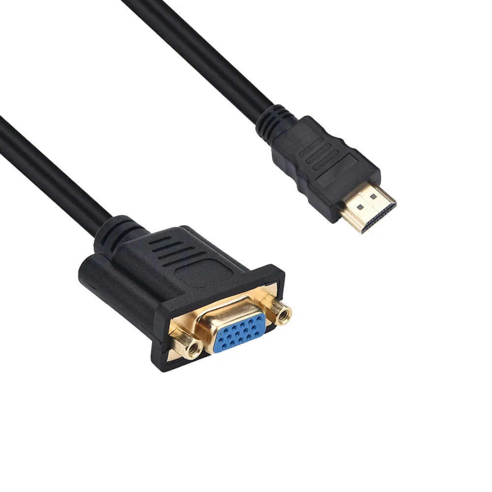 2019 Full HD 1080P HDMI штекер к 15 контактному VGA разъему переходник кабель для HDTV 29 #|Кабели