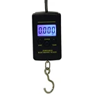 Цифровые электронные весы для багажа Нагрузка 40 кг LCD мини портативные карманные весы для рыбалки электронные подвесные весы