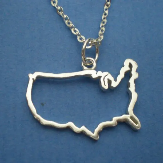 

Hollow Outline Texas State America USA State TX State Necklaces city Geographic map hometown souvenir necklace pendant jewelry