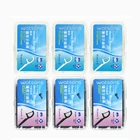 Гладкая зубная нить, межзубная щетка, портативная зубная палочка, уход за полостью рта, круглая нить 50 шт.корт. * 3, древесная плоская нить 50 шт.кор. * 3