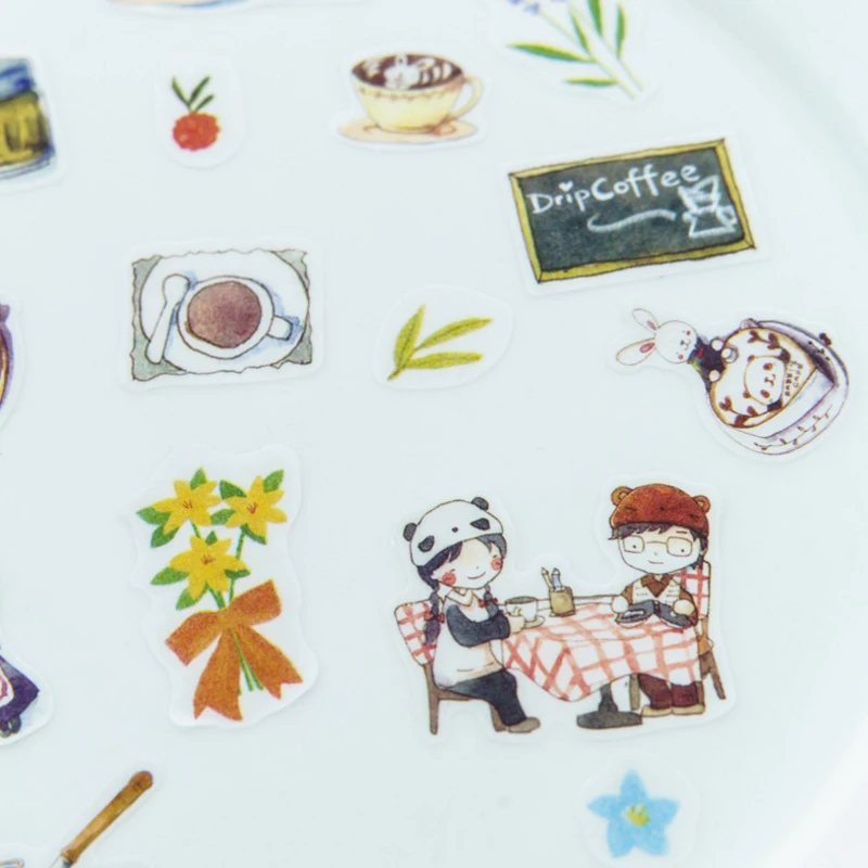 Coffee Art literature рисование жизнь мультфильм календарь для девочек книга наклейка