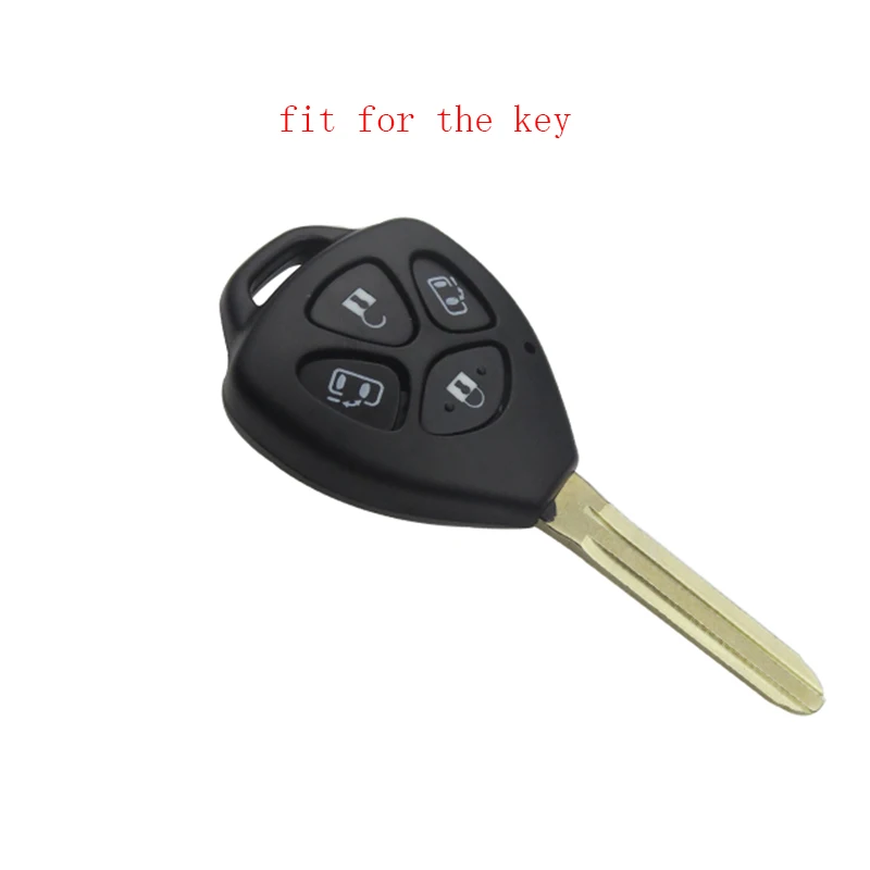ZAD силиконовый резиновый чехол для автомобильного ключа Toyota Camry/Corolla/Prado/Yaris 4
